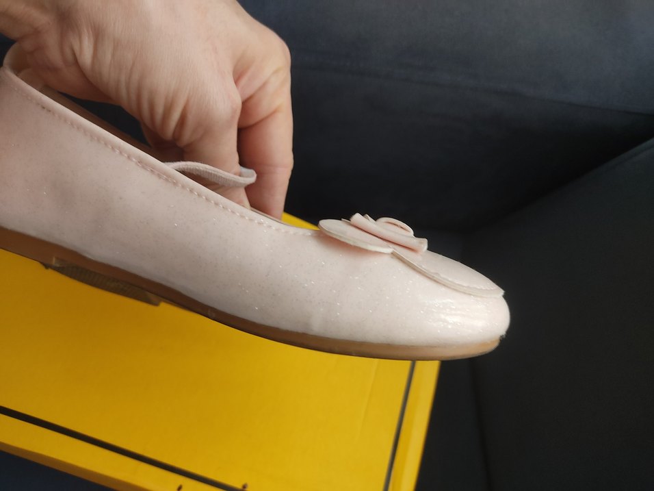 Kız Çocuk Pembe Fiyonklu Babet Ayakkabı - Görsel 4