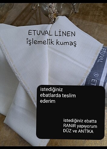 Beden ETAMİN İŞİ ETUVAL LİNEN KREM 200X160 CM