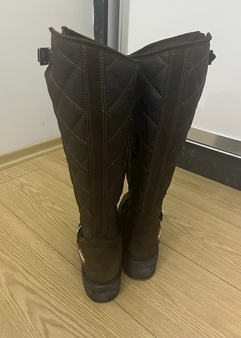 Harley Davidson Kadın Koyu Kahve Nubuk Çizme - Görsel 3