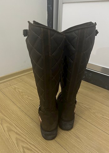 Harley Davidson Kadın Koyu Kahve Nubuk Çizme - Görsel 2