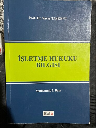 İşletme hukuku bilgisi savaş taşkent