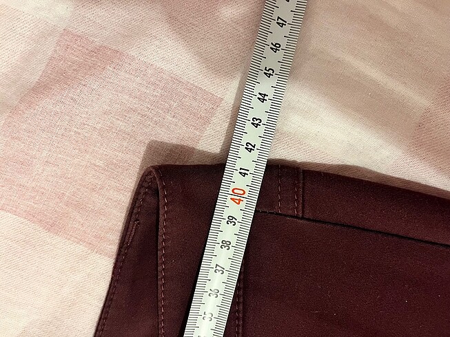 38 Beden bordo Renk Twist pantolon