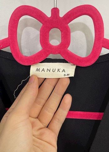 Diğer manuka Siyah V Yakalı Kadın Uzun kilde