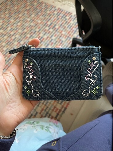 bershka denim kartlık-cüzdan