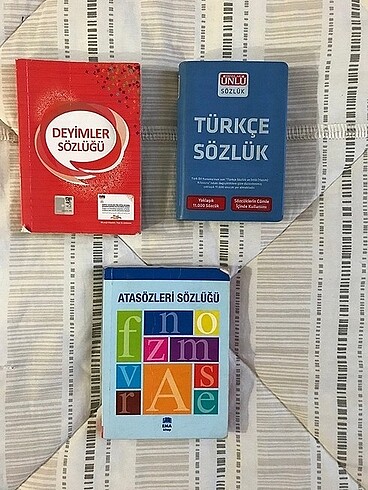 üç adet ders sözlüğü