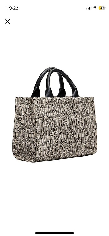Stradivarius Monogram Tote Çanta