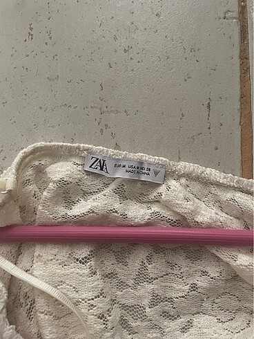 m Beden Zara Dantelli Üst