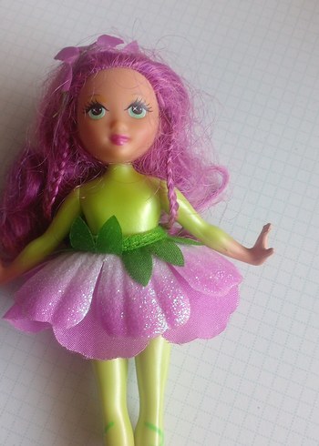 Barbie Renkli Pembe Saçlı Bebek