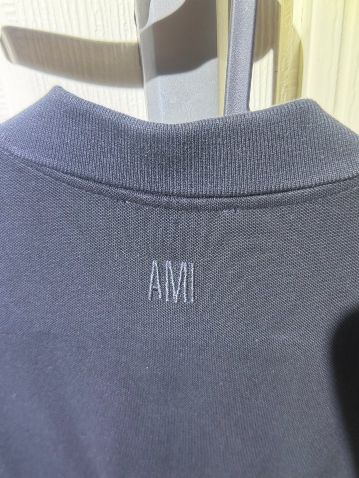 Ami Paris Erkek Siyah Polo Yaka - Görsel 2