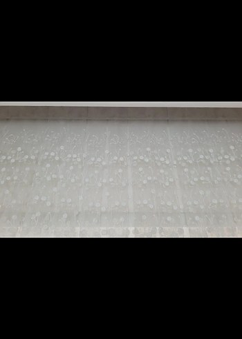 Kırık Beyaz Tül Perde 4.18 en 2.60 boy sık pileli - Görsel 5