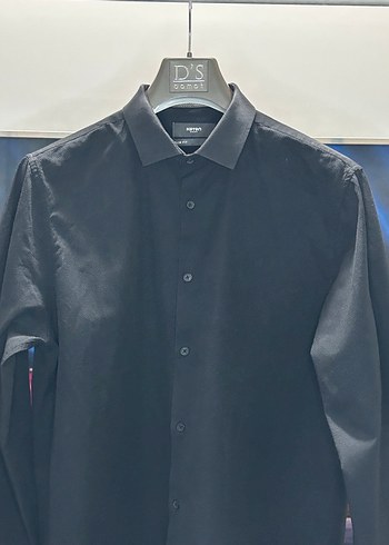 Koton Siyah Erkek Uzun Kollu Gömlek - Görsel 2