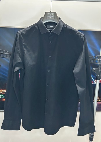 Koton Siyah Erkek Uzun Kollu Gömlek - Görsel 3