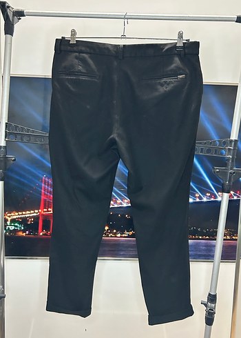 Network Siyah Regular Fit Double Paça Erkek Pantolon - Görsel 4