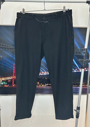 Network Siyah Regular Fit Double Paça Erkek Pantolon - Görsel 2