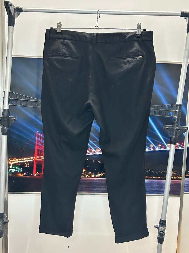 Network Siyah Regular Fit Double Paça Erkek Pantolon - Görsel 4