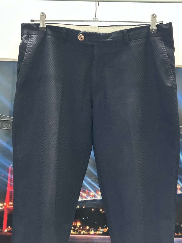 DS Damat Lacivert Double Paça Erkek Pantolon - Görsel 2