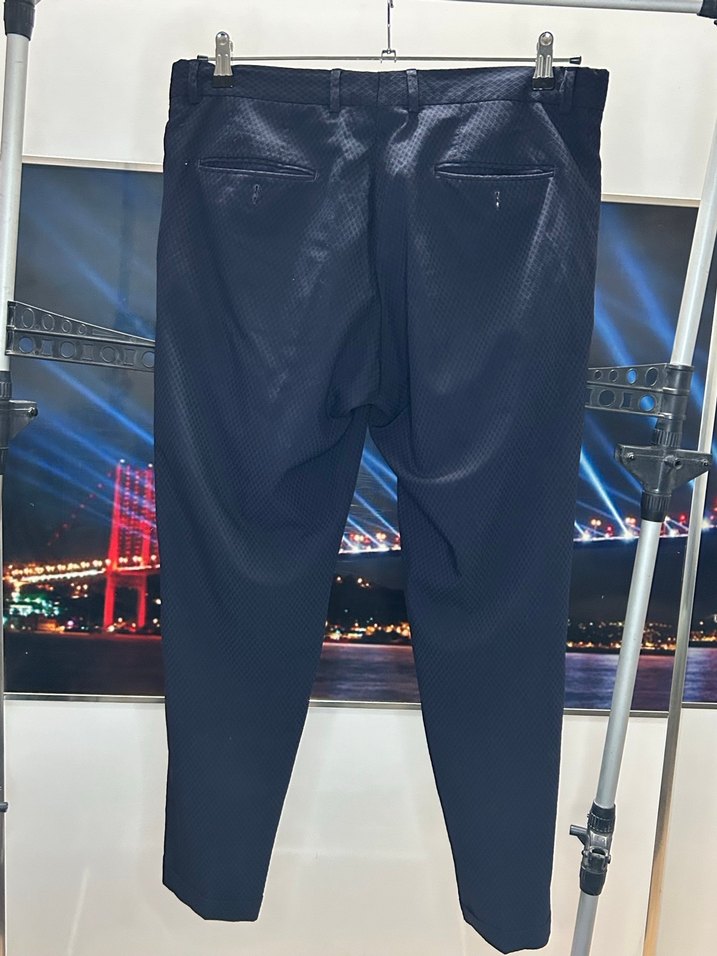 DS Damat Lacivert Double Paça Erkek Pantolon - Görsel 4