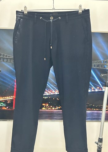 Network Que Lacivert Erkek Kemerli Street Wear Pantolon - Görsel 3