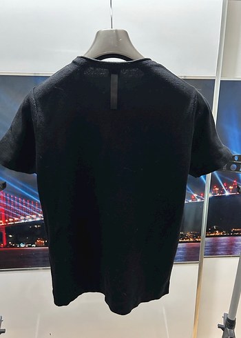 Network Que Fermuarlı Siyah Kısa Kollu Erkek Triko Tişört - Görsel 4