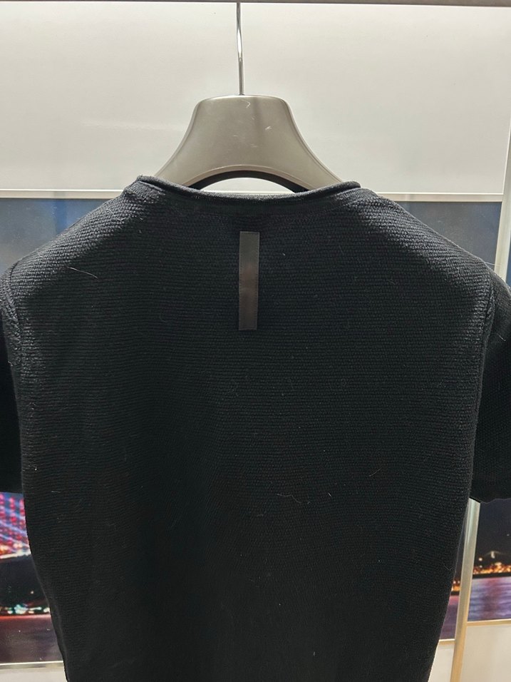 Network Que Fermuarlı Siyah Kısa Kollu Erkek Triko Tişört - Görsel 3