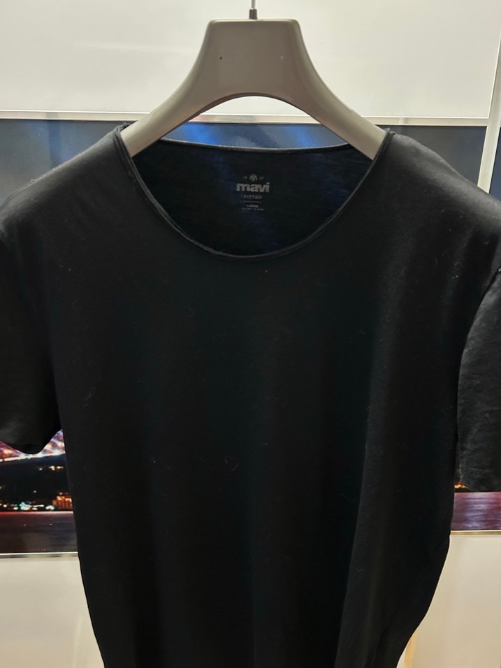 Mavi Jeans Siyah Erkek Kısa Kollu Basic Tişört - Görsel 2