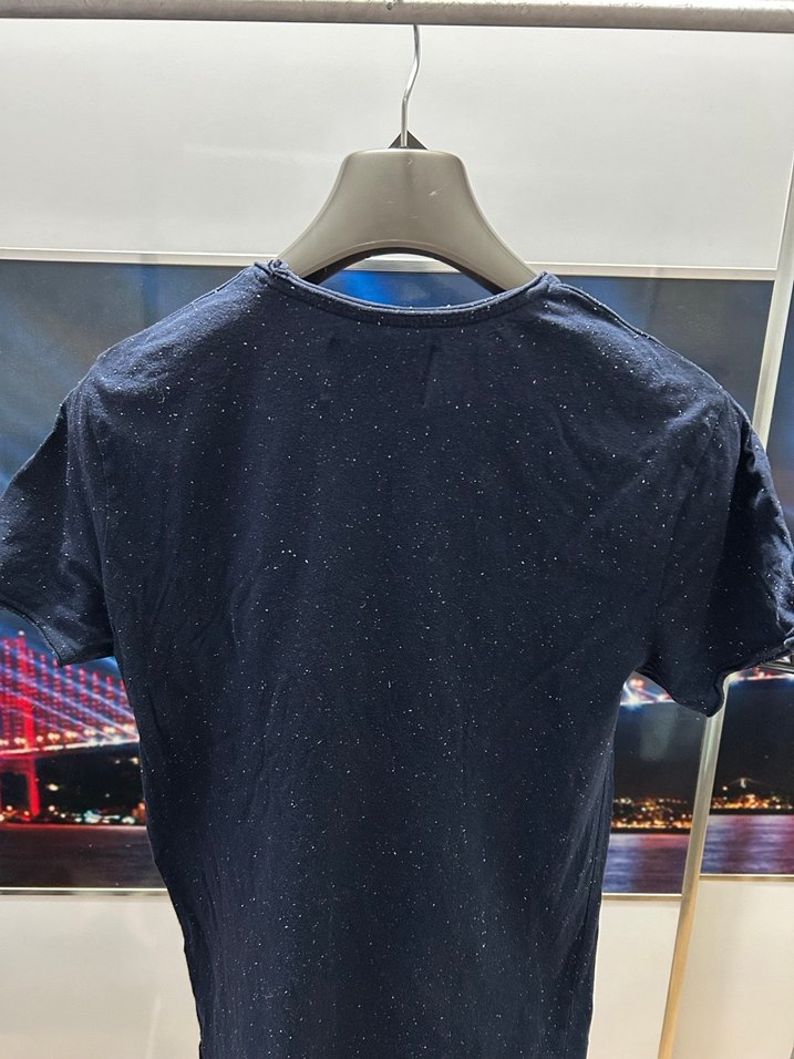 Pull&Bear Lacivert  Erkek Tişört - Görsel 4