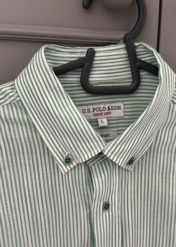 Düğmeli Yeşil Erkek Gömlek - Görsel 2