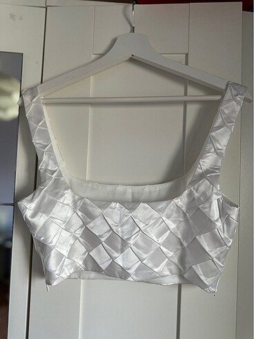 Zara Saten crop üst