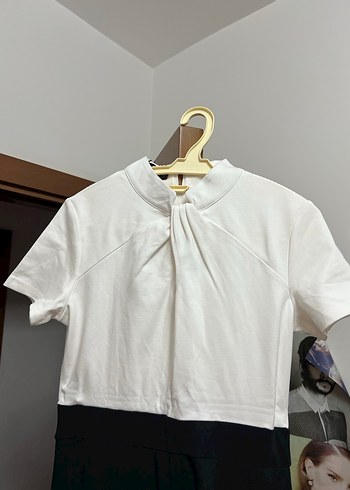 Beyaz Siyah Elbise L beden - Görsel 2