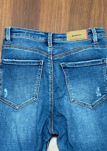 Stradivarius Yırtık Kot Skinny Jean 38 beden - Görsel 6