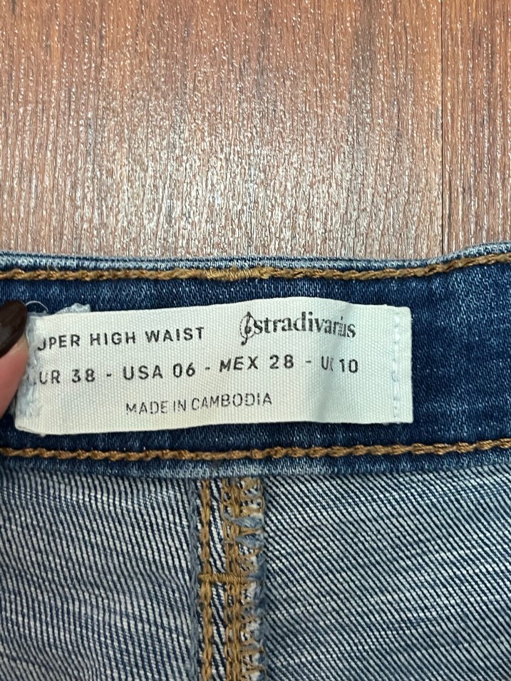 Stradivarius Yırtık Kot Skinny Jean 38 beden - Görsel 5