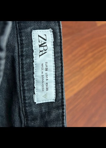 Kadın Siyah Kot Pantolon Zara - Görsel 3