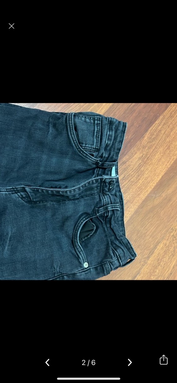 Kadın Siyah Kot Pantolon Zara - Görsel 2