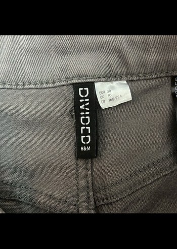 Gri H&M kot pantolon 38 beden - Görsel 3