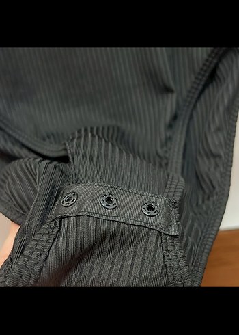 38 Beden Siyah Kısa Kollu Body M/38 beden