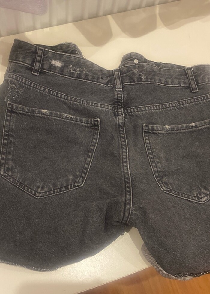 Kısa siyah şort - Görsel 5