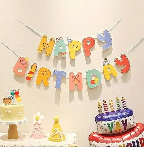 Happy birtday doğum günü afişi