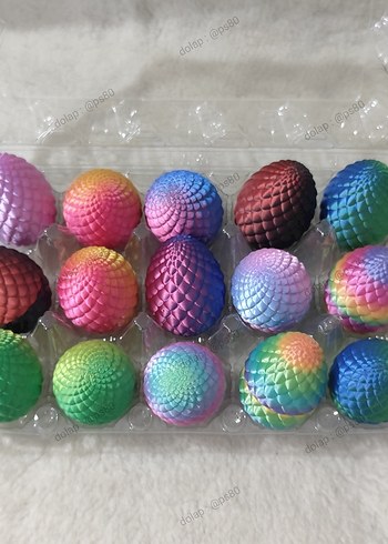 Renkli Ejderha Yumurtası Oyuncakları 3d Baskı - Görsel 8