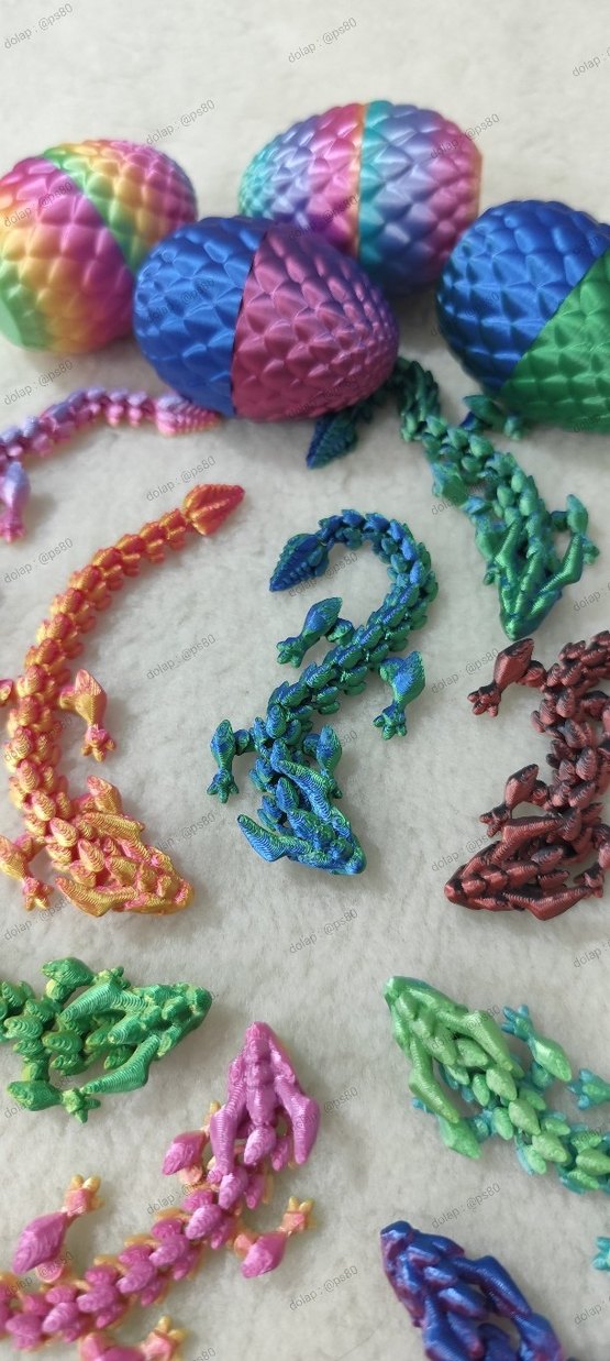 Renkli Ejderha Yumurtası Oyuncakları 3d Baskı - Görsel 5