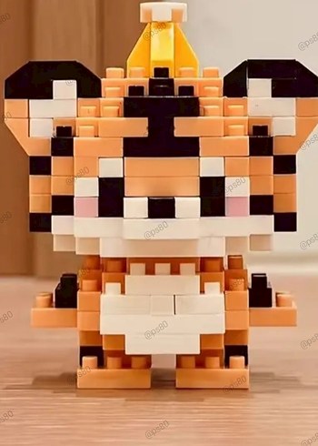 KUTULU animal Lego sevinli Hayvan Figürleri Lego blok Bricks - Görsel 8