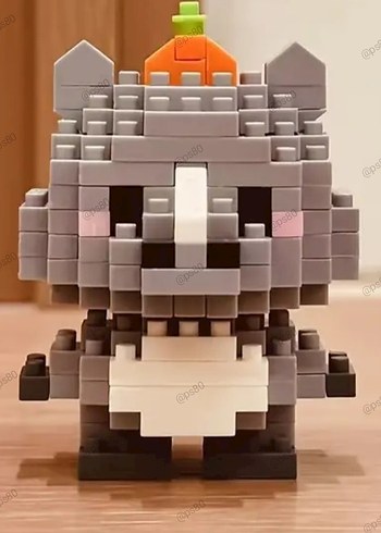 KUTULU animal Lego sevinli Hayvan Figürleri Lego blok Bricks - Görsel 7