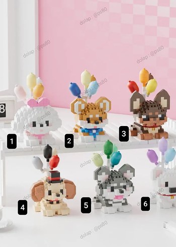 Balonlu Köpek Lego  Puppy Flying Pets Lego dog blok Kutulu lego - Görsel 2