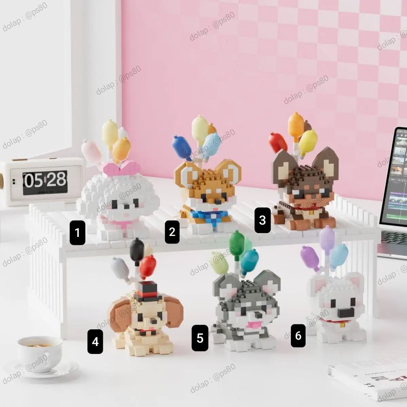 Balonlu Köpek Lego  Puppy Flying Pets Lego dog blok Kutulu lego - Görsel 2