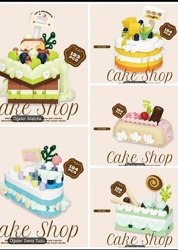 pasta Lego Pasta Seti Lego blok Kutulu Bricks pasta tatlı lego - Görsel 4