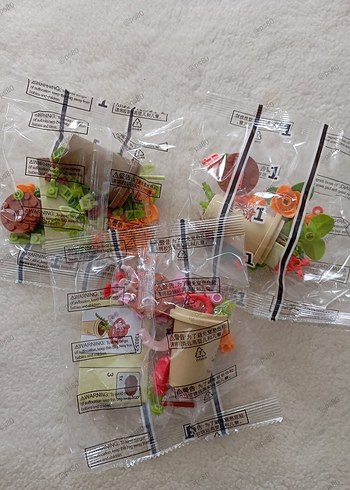 saksılı çiçek Lego Çiçek Seti Lego blok Bricks Kutusuz - Görsel 10