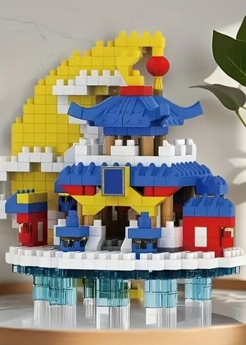 Ay Sarayi Lego Mini Yapı Seti ay Sarayı Lego blok kUTULU Bricks - Görsel 2