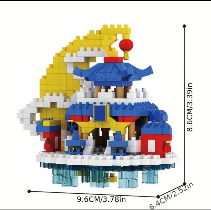 Ay Sarayi Lego Mini Yapı Seti ay Sarayı Lego blok kUTULU Bricks - Görsel 3