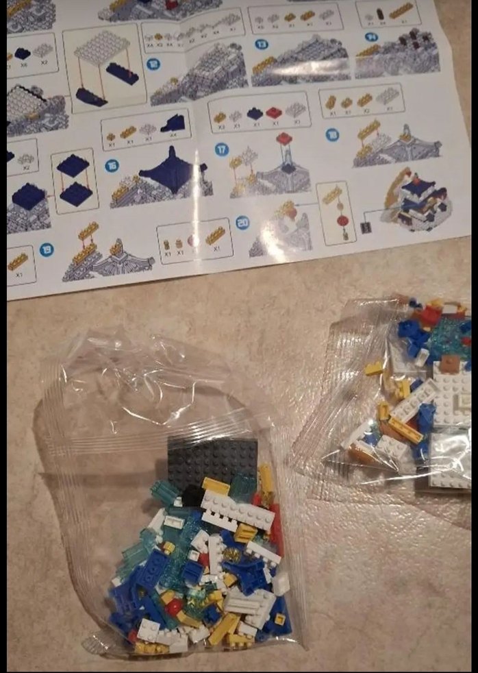 Ay Sarayi Lego Mini Yapı Seti ay Sarayı Lego blok kUTULU Bricks - Görsel 4