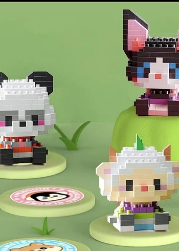 Funny Park Lego Mini Figür blok Sevimli Hayvan Lego Bricks KUTUL - Görsel 4