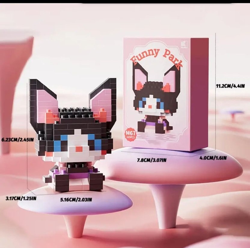 Funny Park Lego Mini Figür blok Sevimli Hayvan Lego Bricks KUTUL - Görsel 3